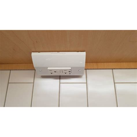 slim under cabinet junction box|cabinet electrical outlet box.